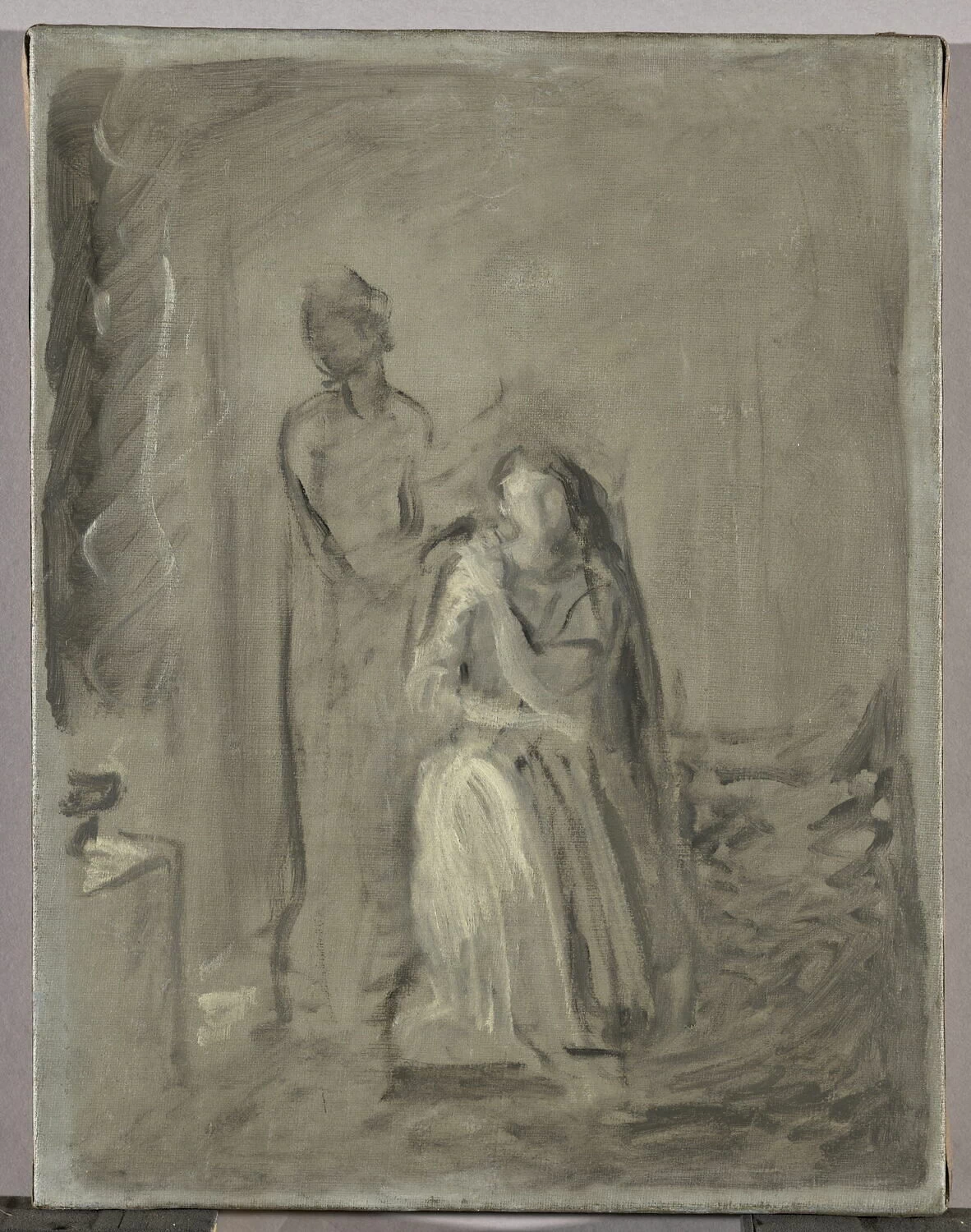 Desdemona o Il romanzo del salice. Schizzo (Shakespeare, Otello, atto IV, scena 3), 1844 - Musée du Louvre, Parigi